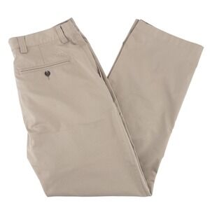 Adidas Men's 34x32 Climalite Golf Khaki Straight Leg Chino‎ Pants Tan Wicking